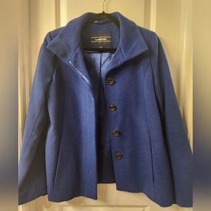 Womens Lands End Blue Peacoat jacket size 4